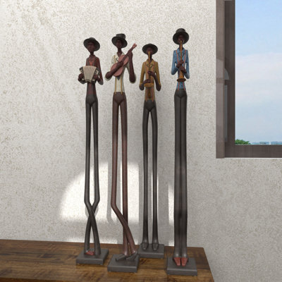 Red Barrel Studio® Polystone Tall Long Legged Jazz Band Red Barrel Studio® Polystone Tall Long Legged Jazz Band